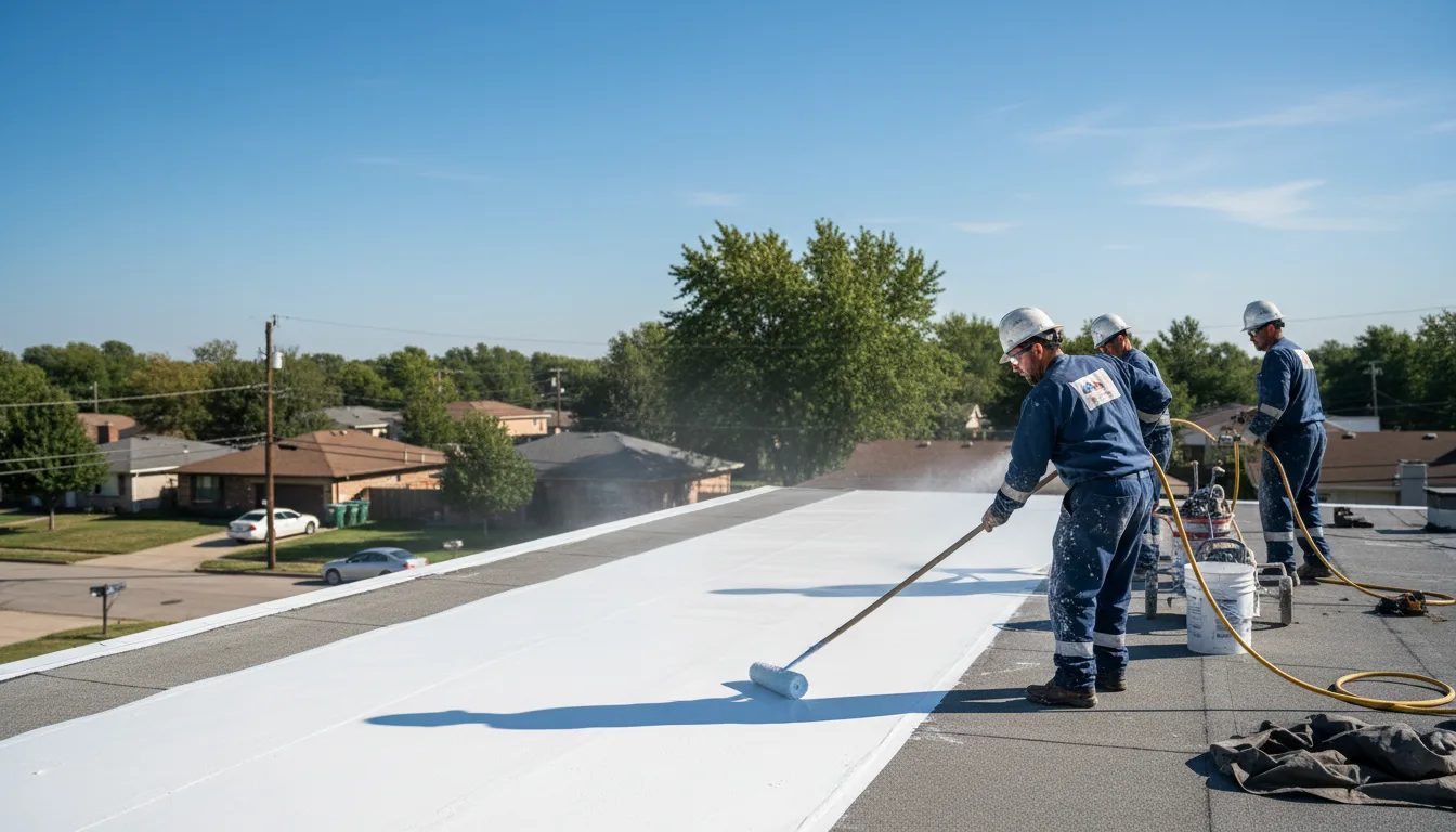 Commercial roof coating in Earle, AR near me